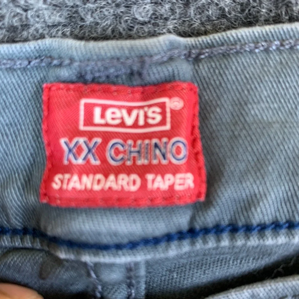 Levi's XX Chino Pants Men 34x29.5 Dark Slate Standard Twill Mid Rise Tapered Leg